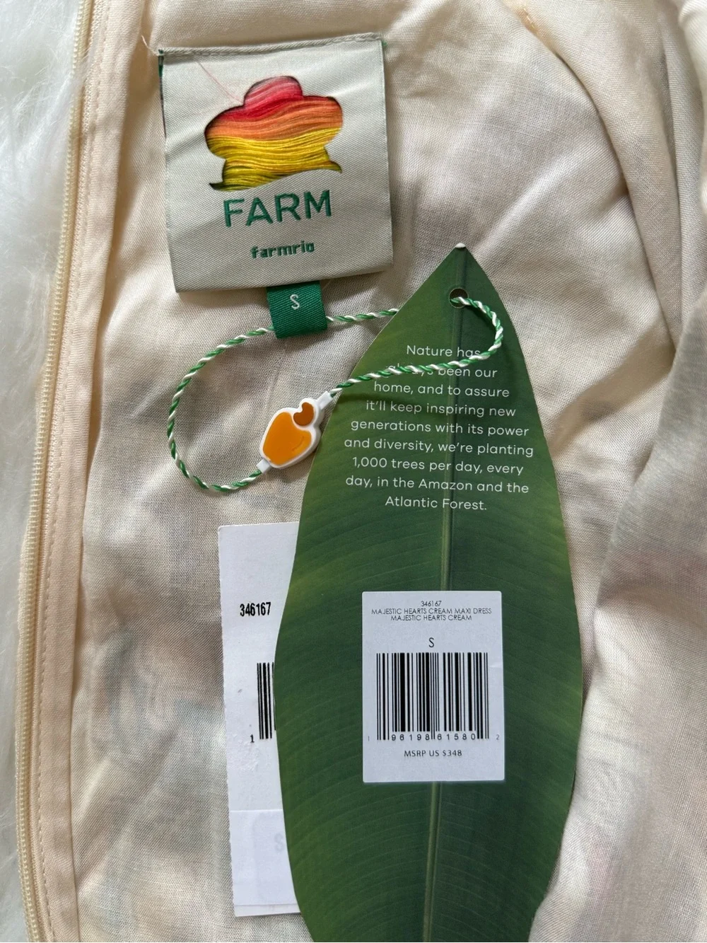 FARM Rio Majestic Hearts Maxi Dress, NWT 🇧🇷 - Picture 14 of 16